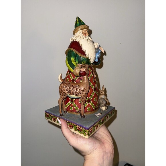 JIM SHORE Woodland Christmas Santa Flawed See Photo Detail C4005275 - Picture 3 of 11